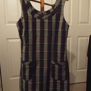 Cute School Girl Plaid Jumper